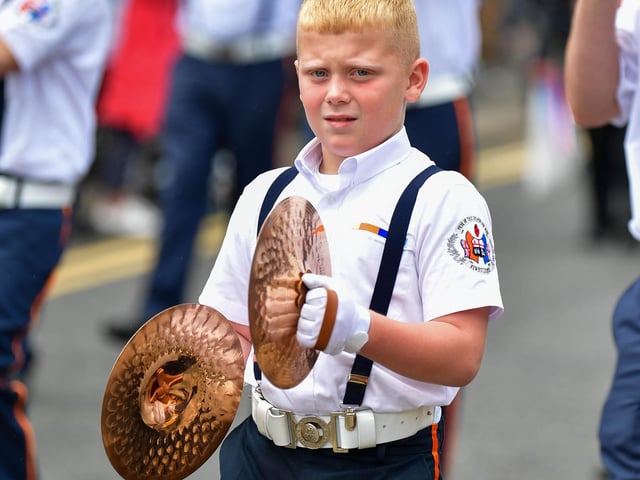 The Twelfth celebrations in Coleraine, hosted by Macosquin District LOL No. 8 parade though the town. Visiting districts to Coleraine include City of Londonderry Grand Orange Lodge; Coleraine District LOL No. 2; and Limavady District LOL No. 6.