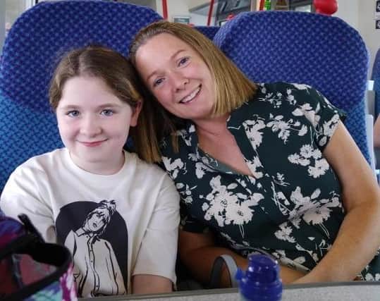 Katrina McFeeley with her niece Ava McSparron, from Limavady, who was diagnosed with a brain tumour earlier this year.  Katrina is taking on the 100 a Day, Your Way in November Challenge to raise vital funds for Brain Tumour Research
