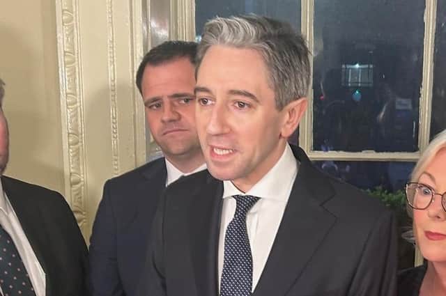 New Fine Gael leader Simon Harris at the Royal Irish Academy in Dublin on Monday. He has been described as a lightweight who changes his clothes to suit the political season. Photo: Cillian Sherlock/PA Wire