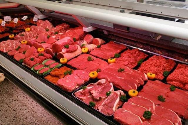 A meat counter