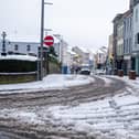 Snow in Enniskillen on 1 March 2024. Photo: Pacemaker