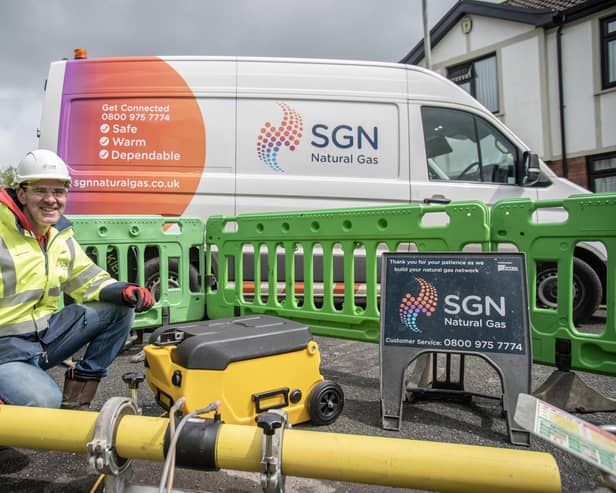 Zero-emissions mobile power generator tested in Omagh in Northern Ireland first. Pictured is Richard Watters, Sustainability team manager, SGN Natural Gas