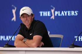 Northern Ireland's Rory McIlroy speaks to the media in a press conference prior to The Players Championship at TPC Sawgrass in Florida on Tuesday.