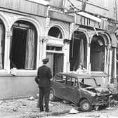 The Dublin car bombing in Parnell Street in 1974. (Photo Independent News and Media/Getty Images)