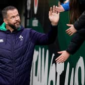 Ireland head coach Andy Farrell during the team run at the Aviva Stadium in Dublin ahead of Saturday's Six Nations clash with Wales