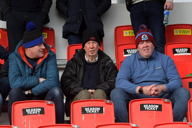Fans at the Brandywell for Institute’s game against Linfield. George Sweeney