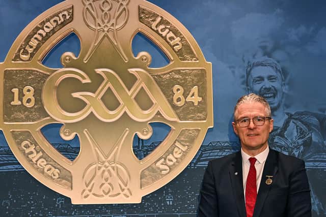 GAA president Jarlath Burns, whose organisation faces a sharply different legal situation either side of the border after the Supreme Court ruling on how women are defined in law. Photo: Ulster GAA