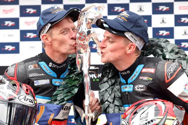 Ben and Tom Birchall have made history togeher in the Sidecar class at the Isle of Man TT