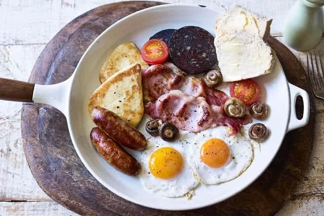 How do you like your traditional Ulster Fry breakfast...with baked beans or black pudding, hash browns or pancakes?