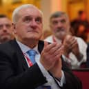 Today’s event will hear from former taoiseach Bertie Ahern, pictured here in Belfast last year at an event marking 25 years of the Belfast Agreement (Getty)