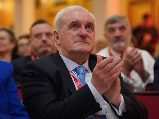 Today’s event will hear from former taoiseach Bertie Ahern, pictured here in Belfast last year at an event marking 25 years of the Belfast Agreement (Getty)
