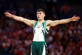 Eamon Montgomery of Team NI following a routine at the Birmingham 2022 Commonwealth Games. (Photo by Elsa/Getty Images)