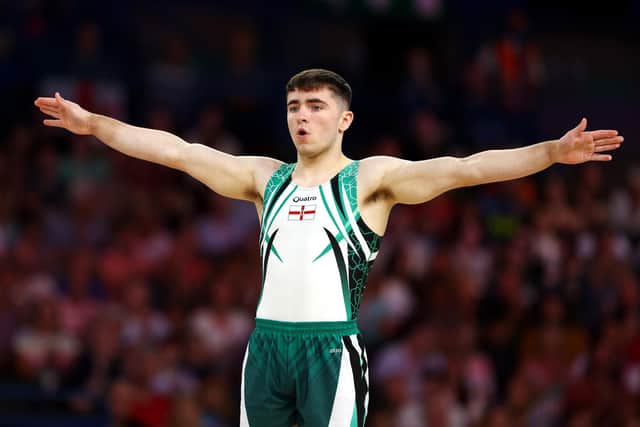 Eamon Montgomery of Team NI following a routine at the Birmingham 2022 Commonwealth Games. (Photo by Elsa/Getty Images)