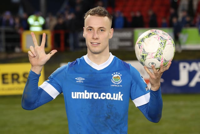 Finnish forward Eetu Vertainen has been scoring goals for fun at Linfield this season. He has netted 17 times in 26 league appearances for the Blues.