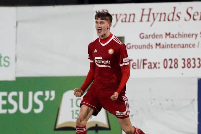 Ryan Carmichael in his playing days at Portadown as Armagh man targets a first-team role alongside Lionel Messi at Inter Miami