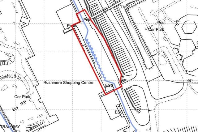 The new bus shelter, relocated bus terminus, rearranged taxi bays and loading-up area will be adjacent to Rushmere Shopping Centre. Image: ABC planning portal