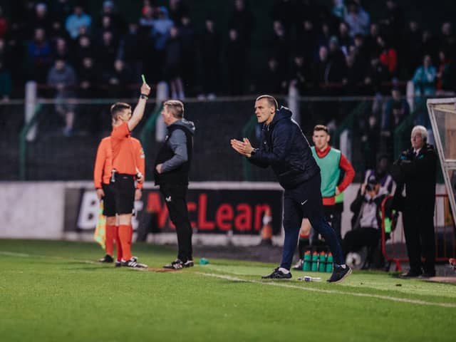Coleraine boss Oran Kearney highlighted the importance of getting his star players back to full fitness as they chase the final European qualifying spot. Photo: David Cavan
