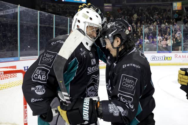 Belfast Giants’ Petr Cech during Saturday night’s EIHL game against Glasgow Clan at the SSE Arena, Belfast. PIC: William Cherry/Presseye
