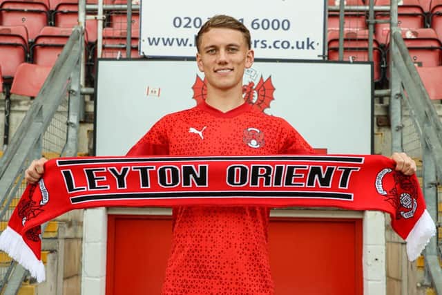 Ethan Galbraith has penned a two-year deal with League One outfit Leyton Orient. PIC: Leyton Orient
