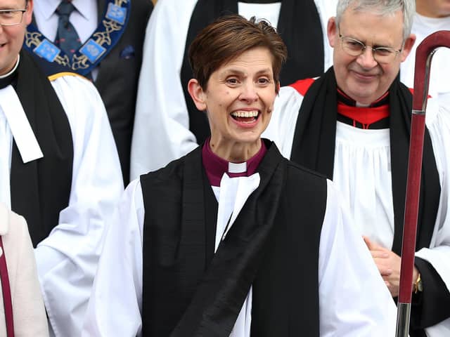 Right Rev Libby Lane pictured after she became first woman bishop in the Church of England.  Ahead of the Presbyterian Church in Ireland's General Assembly, John Coulter, a member of the church, writes that the numerous women elders and ministers he's met all fulfilled their roles with professionalism and dedication