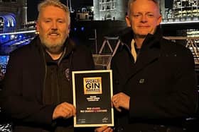 Brian Ash and Jim Nash, founder of Wild Atlantic Distillery and winners of a prestigious World Gin Award