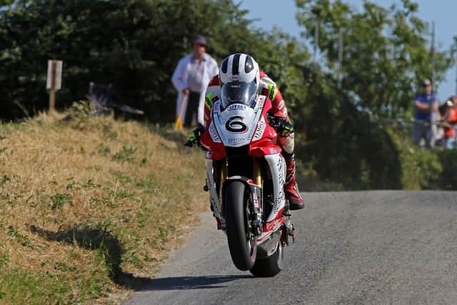 William Dunlop on the Mar-Train Racing Yamaha R1 during the ill-fated practice sessions at the Skerries 100 in County Dublin in 2018.