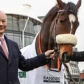 Dr Peter FitzGerald, founder of Randox Health, at Aintree Racecourse in 2016 when Randox's sponsorship of the Grand National from 2017 was unveiled