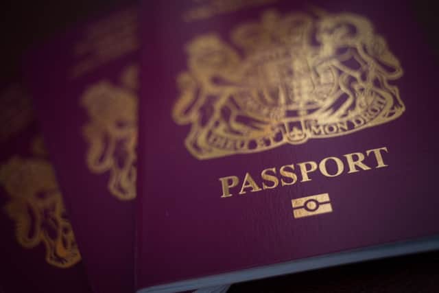 UK passports. Staff in passport offices are due to strike from tomorrow. (Photo by Matt Cardy/Getty Images)