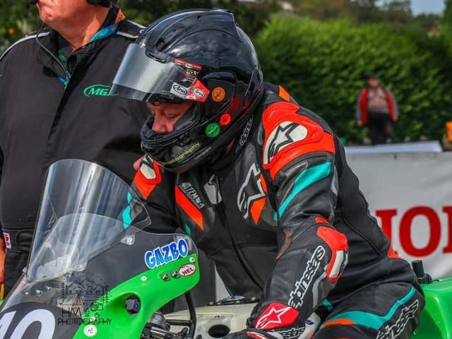 A fundraiser has been set up for injured Manx Grand Prix rider Garry Broughton, who remains in hospital. (Photo: Garry Broughton/Facebook)