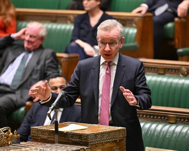Communities Secretary Michael Gove making a statement to MPs in the House of Commons on 14 March, where he set out the the Government's new definition of extremism. Photo: PA