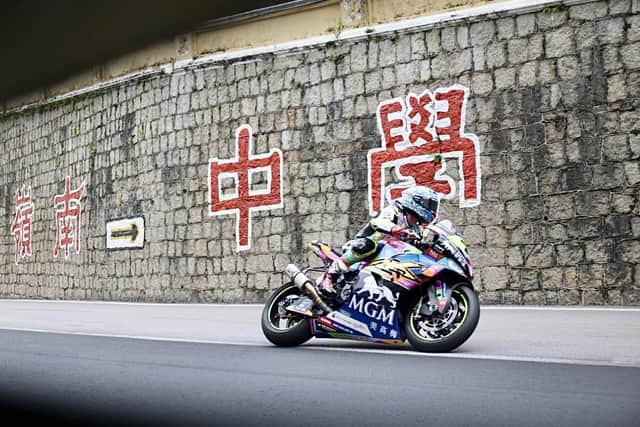 Davey Todd was second fastest on the Burrows Engineering/RK Racing BMW in free practice at the Macau Grand Prix.