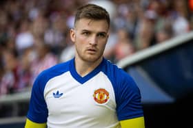 Former Northern Ireland under 21s goalkeeper Dermot Mee on club duty with Manchester United. (Photo by Michael Campanella/Getty Images)