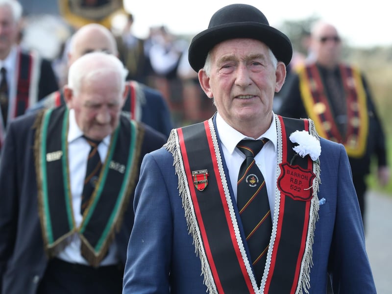 Barron RBP 522 on foot at the 'Last Saturday' parade in Beragh