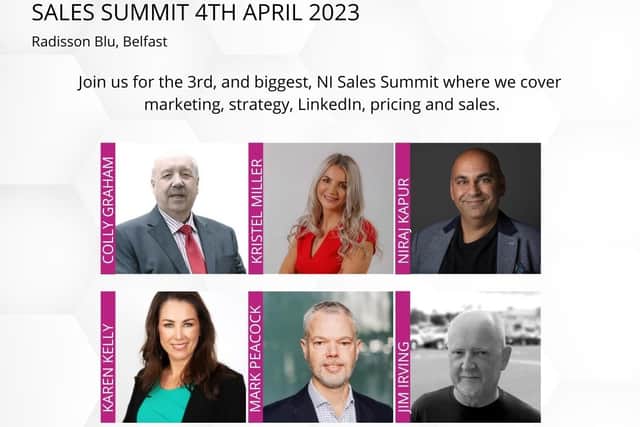 There are three local speakers, each a domain expert with worldwide reach including Colly Graham, from Ballymena, Niraj Kapur from Antrim and Jim Irving, from Magherafelt plus Karen Kelly from Canada, Kristel Miller, Northern Ireland and Mark Peacock,  England