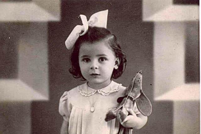 16 October 1938 | A Hungarian Jewish girl, Klara Boda, was born. In July 1944 she was deported to Auschwitz and murdered in a gas chamber. Photograph taken from Auschwitz Memorial Twitter page