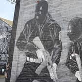 A UVF mural in east Belfast. Detectives have arrested and charged a 42-year-old man with possession of criminal property and a number of drug-related offences, in an operation linked to the east Belfast UVF. Photo: Arthur Allison/Pacemaker Press.