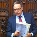 Lord Dodds making his address in the Lords late on Monday night
