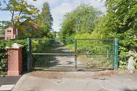 The site where the houses will be built is accessed through a laneway between Nos. 4 & 5 College Walk, Lurgan. Credit: Google