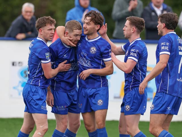 Limavady United visit Larne aware victory would push the side up to sixth in the Premiership table. (Photo by Desmond Loughery/Pacemaker Press)