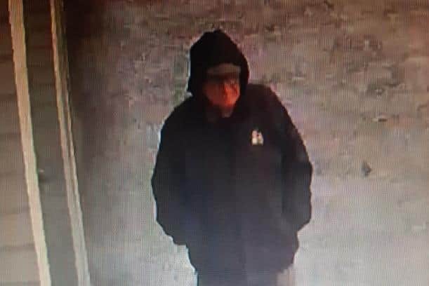 CCTV photo of sighting of John Strain at 9.15am yesterday at the Cityside complex at Yorkgate in Belfast