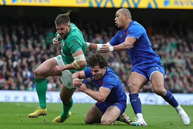 Ireland centre Stuart McCloskey in action in the Six Nations game against Italy in Rome last Saturday.