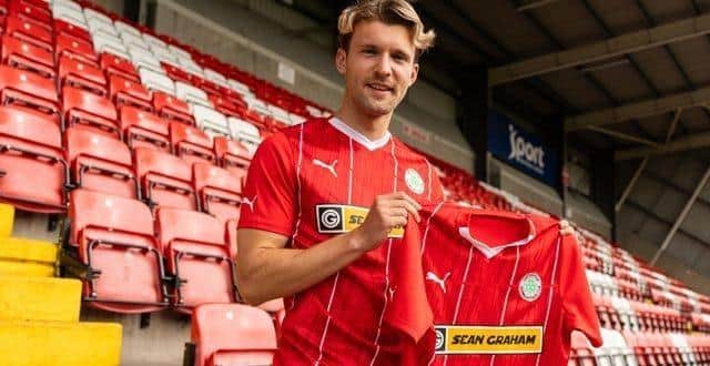 Striker Ben Wilson joined Cliftonville after leaving Brighton's academy earlier this summer. PIC: Cliftonville FC