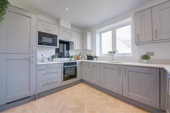 The kitchen diner is as modern as it gets. There is an abundance of storage space, while the amount of room available will take you aback.