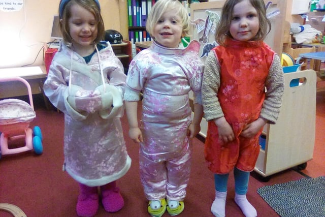 Youngsters dressing up at First Steps Nursery in Buxton