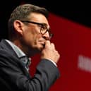 Prime Minister Andy Burnham gets emotional as he speaks about his father Roy whilst delivering his keynote speech during the Labour Party Conference at the ACC Liverpool last week