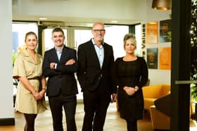Cunningham has secured major contracts in Ireland and Sweden and appointed John Cunningham to lead its Mission Critical Division as it celebrates 20 years in business. Pictured is Joanne Cunningham, director, Tim Cunningham, CEO, John Cunningham, managing director, Mission Critical and Lisa Murtagh, COO
