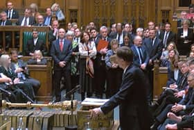 Chancellor of the Exchequer Jeremy Hunt delivering his autumn statement to MPs in the House of Commons, London
