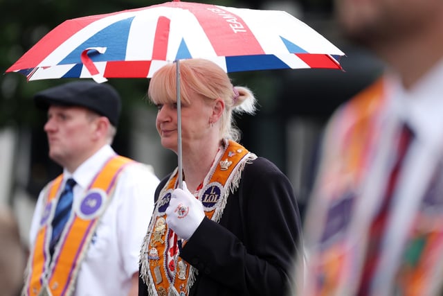 Annual 12th July Orange Order Belfast parade takes place in the City Centre starting at Carlisle Circus. 


Photo by Jonathan Porter / Press Eye.