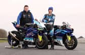 Mike Browne with Russell Racing team owner Alister Russell. (Photo by Stephen Davison/Pacemaker Press)