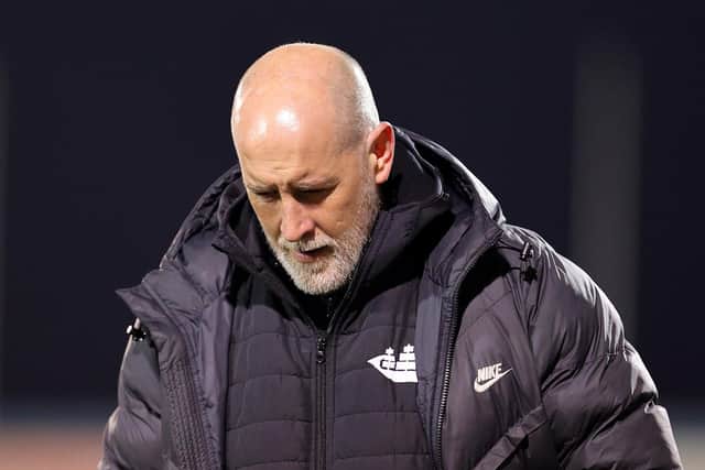 Larne manager Gary Haveron. (Photo by Alan Weir/Pacemaker Press)